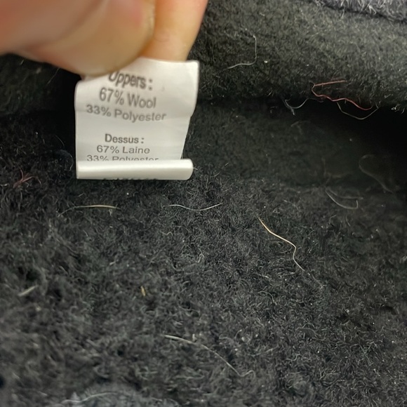 Acorn Wool Blend Men's 10.5-11.5 Digby Gore, Black Tweed - Picture 4 of 9